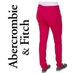 Abercrombie & Fitch Hot Pink Barbie Skinny Jeans Soft Stretchy Pants Size 4